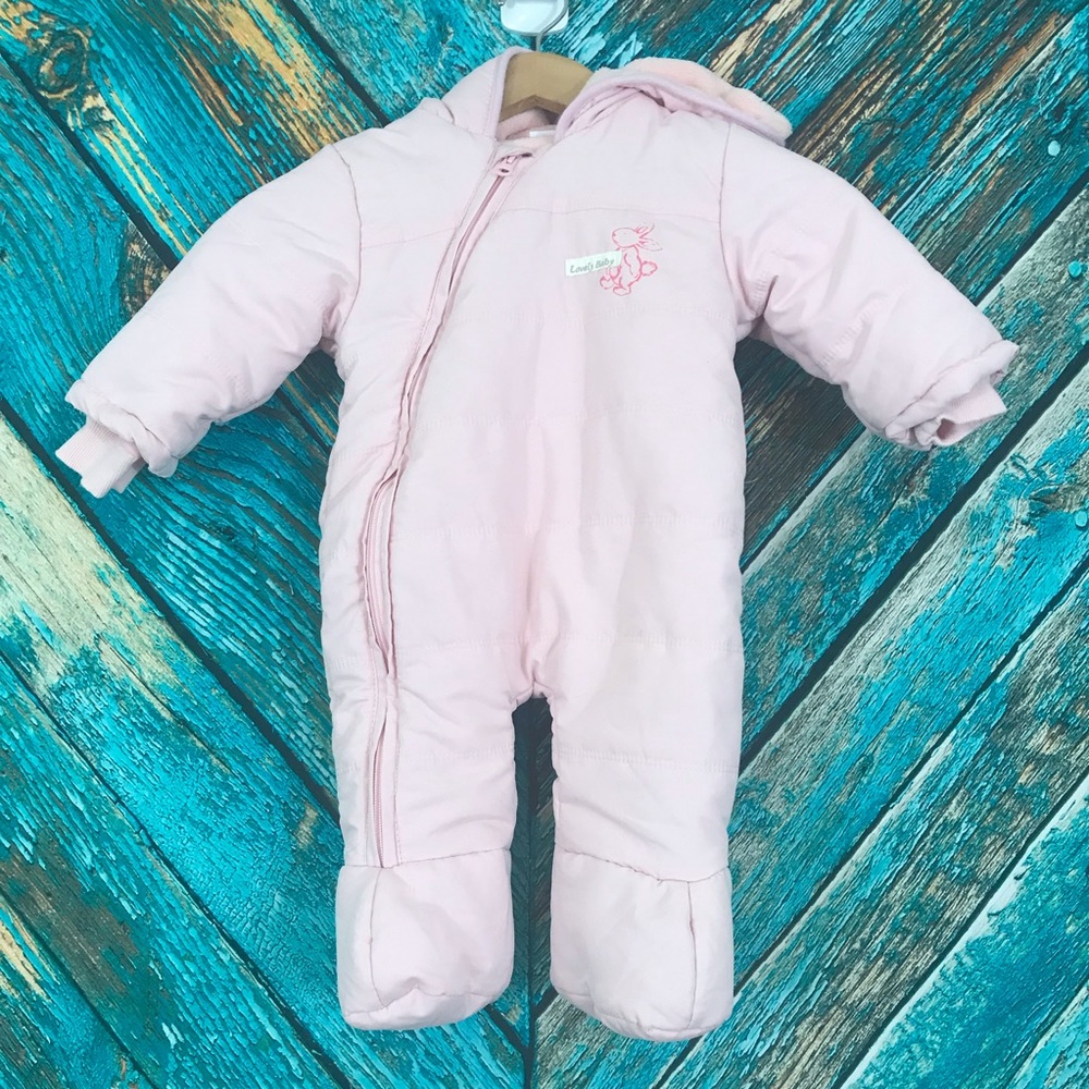 Lovely Baby Fleece Lined Bunting Snow Suit